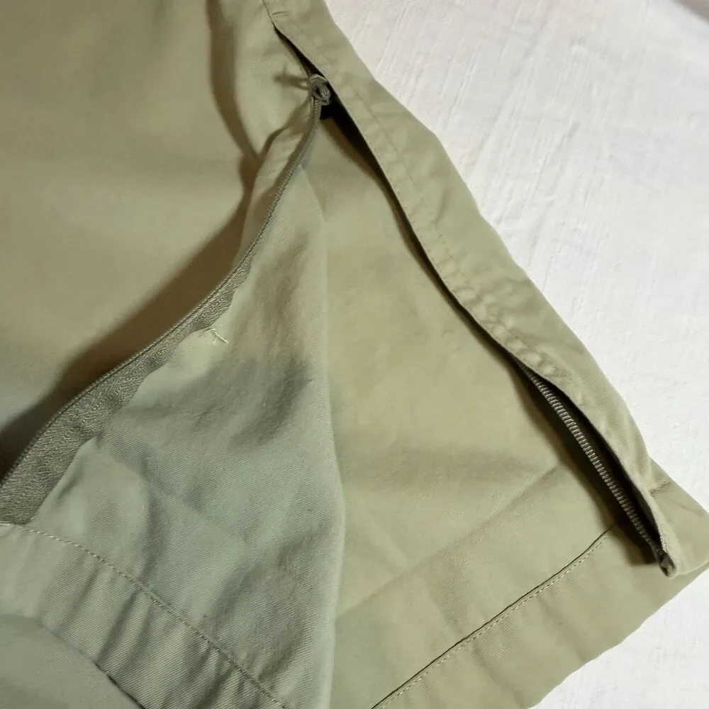 TravelSmith Men's Convertible Cargo Pants Khaki 32 x 32 Zip Off Travel Hiking